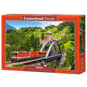 Castorland Train On The Bridge Puzzle 500 Piece