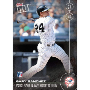 Mlb Ny Yankees Gary Sanchez 400 Topps Now Trading Card