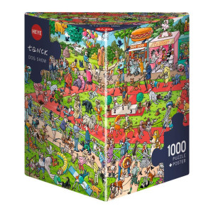 Heye 29788 Dog Show Tanck Triangular Puzzle 1000Piece