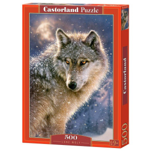 Castorland B52431 Hobby Panoramic Lone Wolf Jigsaw Puzzle 500 Pieces Set Multicolour