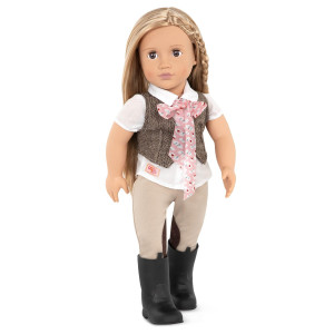 Our Generation Doll By Battat Leah 18 Regular Nonposable Equestrian Horse Riding Doll For Ages 3 Up