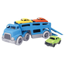 Green Toys Car Carrier Blue Pretend Play Motor Skills Kids Toy Vehicle No Bpa Phthalates Pvc Dishwasher Safe Recycled