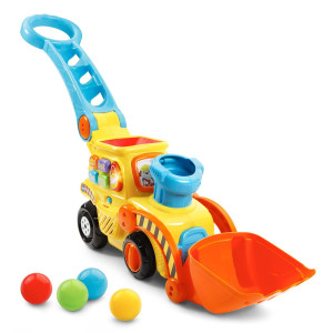 Vtech Popaballs Push Pop Bulldozer Yellow