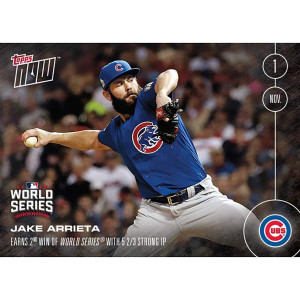 Mlb Chicago Cubs Jake Arrieta 654 2016 Topps Now Trading Card