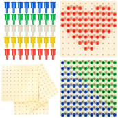 Edxeducation Pegs And Peg Board Set - 1,000 Pegs + 5 Boards - Classroom, Occupational Therapy Resource - Fine Motor Skills Toy For Kids