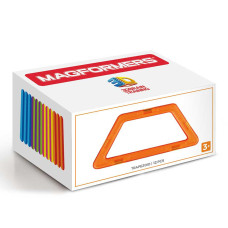 Magformers Trapezoid 12 Piece Building Set Rainbow Colors Magnetic Building Blocks Educational Magnetic Tiles Kit Magnetic