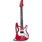 Bontempi Red Electric Guitar, Multicolor, 67 X 22 X 4.5 Cm (241300)