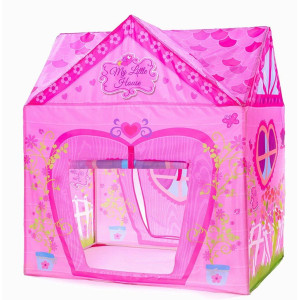 Kids Pink Play Tent Foldable Flower Pretend Playhouse For Girls Indoor Outdoor Funeasy To Folding Back372840Inchbig Enoug