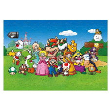 Winning Moves Super Mario And Friends 500 Piece Jigsaw Puzzle Game Piece Together Mario Luigi Yoshi Bowser And Toad Gift An