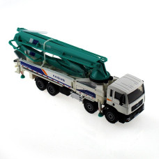 Tipmant Alloy Diecast Vehicle Model Toy Engineering Concrete Pump Truck Car High Simulation Kids Gift 155 White