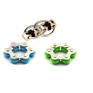 3 Pack Fidget Flippy Bike Chain Toy Relieves Stress Anxiety And Boredom At Work Home Or School Greenblacklue