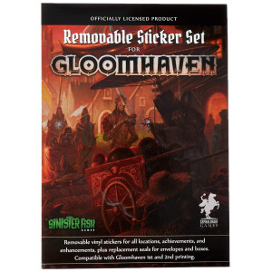 Cephalofair Games Sinister Fish Gloomhaven Removable Sticker Set Removable Stickers Multiawardwinning Strategy Boxed Board Ga