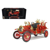 1914 Model T Fire Engine Red 1/18 Diecast Model By Road Signature
