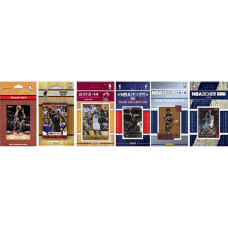 Nba Miami Heat 6 Different Licensed Trading Card Team Sets