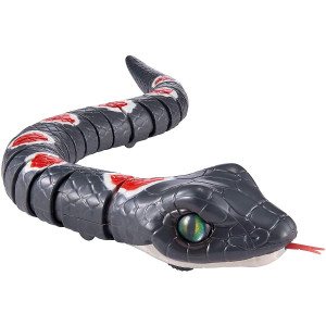 Robo Alive Slithering Snake Series 2 Grey By Zuru Batterypowered Robotic Light Up Reptile Toy That Moves Grey