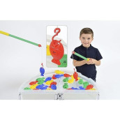 Educational Advantage Kids Sprat Fishing 1-30 Game - Bright Colors - Children Learning Development Creative Fun Kit With 2 Rods - 2+ Years