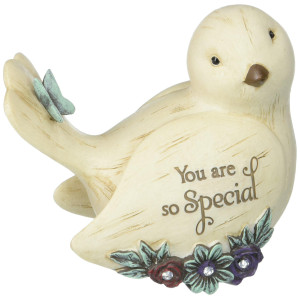 Pavilion Gift Company 41105 Decorative Special Floral Bird Figurine 35 Inch