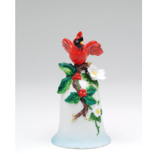 Cosmos Gifts 73881 Porcelain Cardinal Figurine Bell 3 78 H