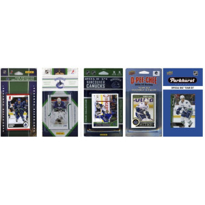 Nhl Vancouver Canucks 5 Different Licensed Trading Card Team Sets