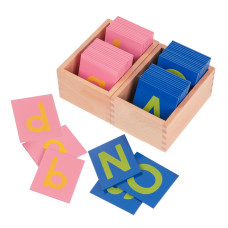 Adena Montessori Early Child Development Learning Material Lower And Capital Case Sandpaper Letters