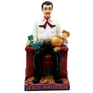 Atlantic Collectibles Jesus Malverde Statue Angel Of The Poor Sinaloa Religious Figurine Mexico Decor 625 Tall