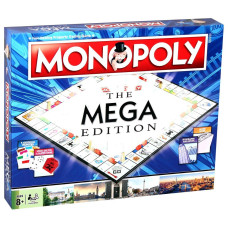 Winning Moves Mega Monopoly Board Game An Upgrade On The Classic Game Board With 12 Extra Spaces Including Downing Street Savi