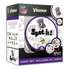 Masterpieces Game Day - Nfl Minnesota Vikings Spot It Game For Kids, Adults, And Family