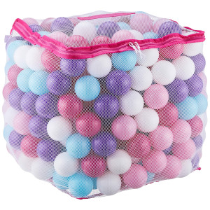 Click N Play Pack Of 400 Phthalate Free Bpa Free Crush Proof Plastic Ball Pit Balls 5 Pastel Colors In Reusable And Durable