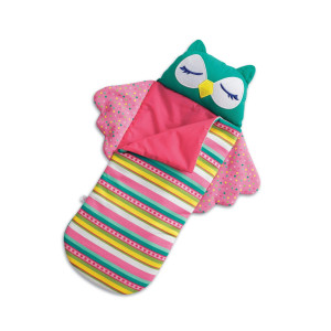 American Girl Welliewishers 145Inch Doll Accessories Night Owl Sleeping Bag With Wings And Sleepy Face For Ages 4