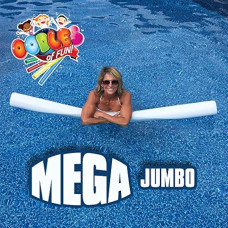 Oodles Of Noodles Mega Jumbo Approx 6 Foot X 5 Inch Biggest Pool Noodle Ever Multipurpose White