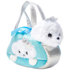 Aurora 60847 Fancy Pal Peekaboo Princess Puppy 8In Soft Toy White And Blue