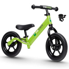 The Original Croco Ultra Lightweight And Sturdy Balance Bike.2 Models For 2, 3, 4 And 5 Year Old Kids. Unbeatable Features. Toddler Training Bike, No Pedal. (Green2, Ultralight 12 Inch)
