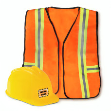 Funny Party Hats Construction Worker Costume Kids Construction Dress Up Construction Hat And Kids Construction Vest