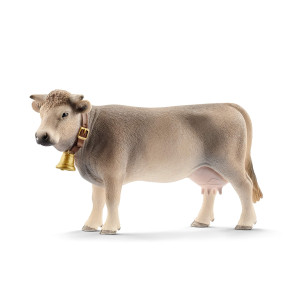 Schleich Braunvieh Cow Figurine - Durable Farm Animal Toy