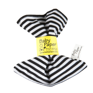 Original Baby Paper Crinkle Teether And Sensory Toy For Babies And Infants Black And White Stripes Nontoxic Washable G