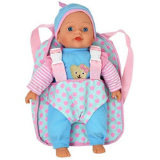 13In Soft Baby Doll With Take Along Pink Backpack Carrier Briefcase Pocket Fits Accessories And Clothing