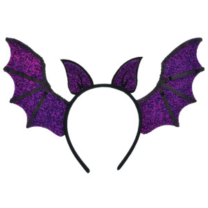 Halloween Costume Purple Batwing Headband