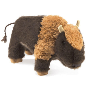 Folkmanis 3108 Small Bison Hand Puppet Brown 1 Ea