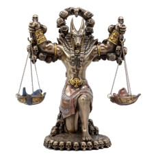 Pacific Giftware Ancient Egyptian God Of Underworld Anubis Guardian Of Scales Figurine 85 Inches Bronze