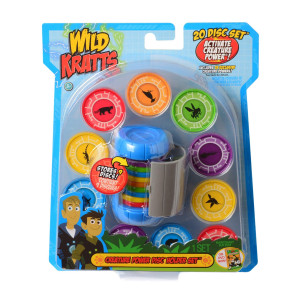 Wild Kratts Martin Kratt Creature Power Disc Holder Set with 20 Discs - Officially Licensed - Figure Toy for Pretend & Dress Up Play - Includes 15 Exclusive Power Discs - Great Gift for Kids
