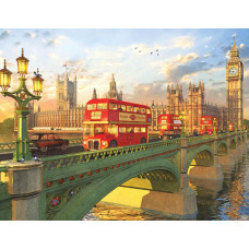 Springboks 500 Piece Jigsaw Puzzle Westminster Bridge Made In Usa