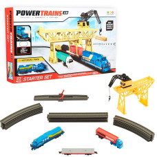 Power Trains Starter Set With Port Cargo Loader Crane Train Play Set