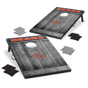 Wild Sports 2X3 Mdf Wood Nfl Chicago Bears Cornhole Set Grey Wood Design