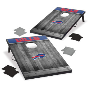 Wild Sports 2X3 Mdf Wood Nfl Buffalo Bills Cornhole Set Grey Wood Design