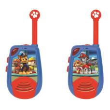 Lexibook Paw Patrol Chase 3D Walkie Talkies 2Km Light Morse Function Volume Control Belt Clip Bluered Tw25Pa