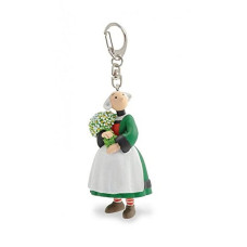 Plastoy Keychain Figure Bcassine With His Bunch Of Flowers 61078 2014