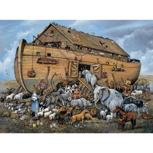 Bits And Pieces 500 Piece Jigsaw Puzzle For Adults Noahs Ark 500 Pc Boat And Animals Jigsaw By Artist Ruane Manning