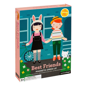 Petit Collage Magnetic Dress Up Best Friends Magnetic Game Board With Mix And Match Magnetic Pieces Ideal For Ages 3 Inclu