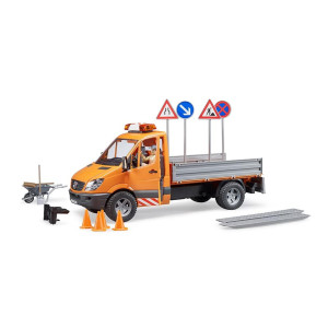 Bruder 02537 Mb Sprinter Municipal With Ls Module Worker Accessories Vehicles Toys