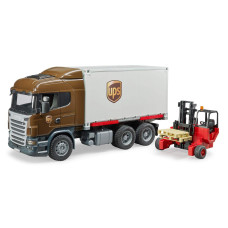 Bruder 03581 Scania Rseries Ups Logistics Truck With Forklift Vehicles